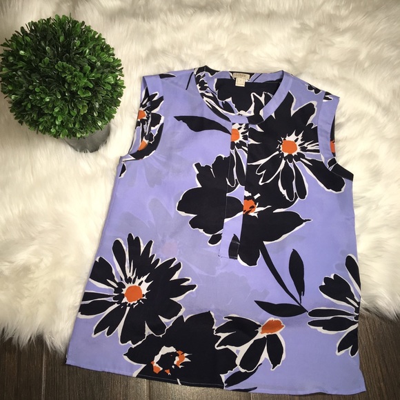 J. Crew Tops - J. Crew floral sleeveless top